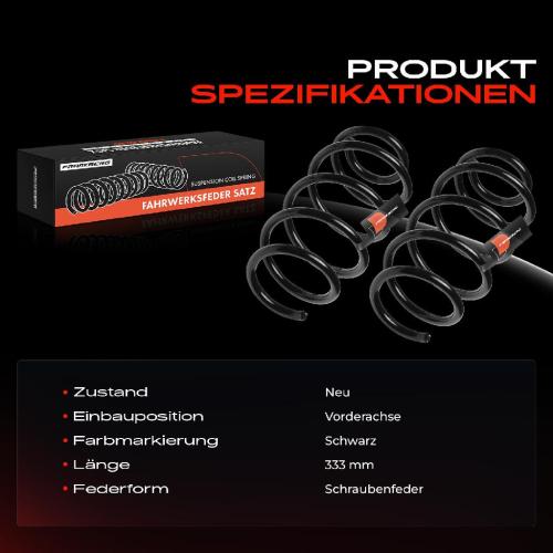Frankberg 2x Fahrwerksfeder Vorderachse f r Ford Kuga II DM2 Kuga II Van 1.5L 2.0L 2014-2019 Bild Frankberg 2x Fahrwerksfeder Vorderachse f r Ford Kuga II DM2 Kuga II Van 1.5L 2.0L 2014-2019