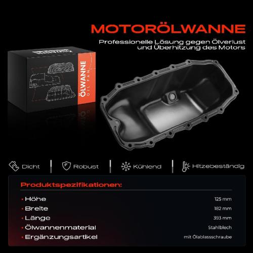 1x Ölwanne Motorölwanne für Alfa Romeo Citroën Fiat Ford Lancia Opel 2003-2018 I4 1.3L Bild 1x Ölwanne Motorölwanne für Alfa Romeo Citroën Fiat Ford Lancia Opel 2003-2018 I4 1.3L