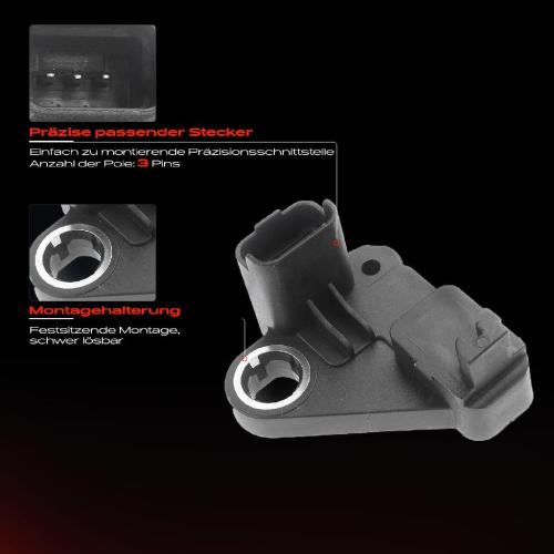 Frankberg 1x Kurbelwellensensor Impulsgeber für Ford Fiesta Focus III Mondeo C-Max II B-Max Bild Frankberg 1x Kurbelwellensensor Impulsgeber für Ford Fiesta Focus III Mondeo C-Max II B-Max