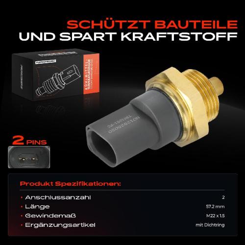 Frankberg 1x Kühlmitteltemperatur Sensor Temperatursensor für VW Caddy Alltrack MPV Arteon Shooting Brake Bild Frankberg 1x Kühlmitteltemperatur Sensor Temperatursensor für VW Caddy Alltrack MPV Arteon Shooting Brake