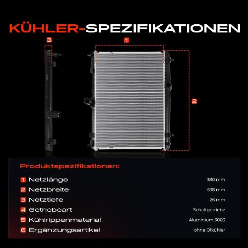 1x Kühler Wasserkühler Motorkühler für Citroën C5 III RD TD Peugeot 508 8D Bild 1x Kühler Wasserkühler Motorkühler für Citroën C5 III RD TD Peugeot 508 8D