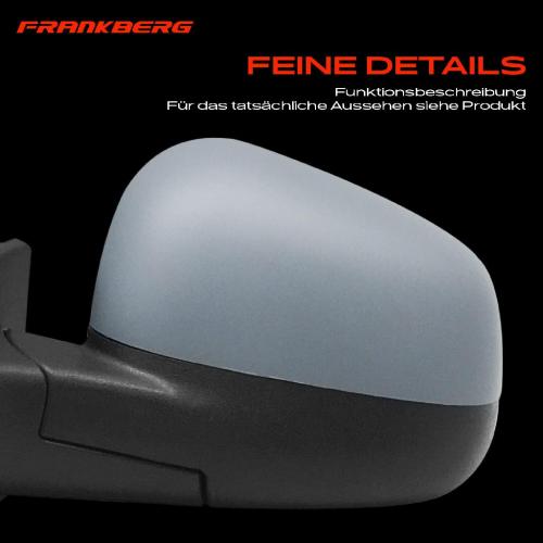 Frankberg 1x Außenspiegel Links für Chevrolet Spark M300 1.0L 1.2L 2010-2012 Bild Frankberg 1x Außenspiegel Links für Chevrolet Spark M300 1.0L 1.2L 2010-2012