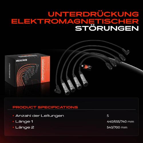 5x Zündleitungssatz Zündkabel für VW Golf 2 3 Jetta 2 Passat Vento Seat Toledo I Bild 5x Zündleitungssatz Zündkabel für VW Golf 2 3 Jetta 2 Passat Vento Seat Toledo I
