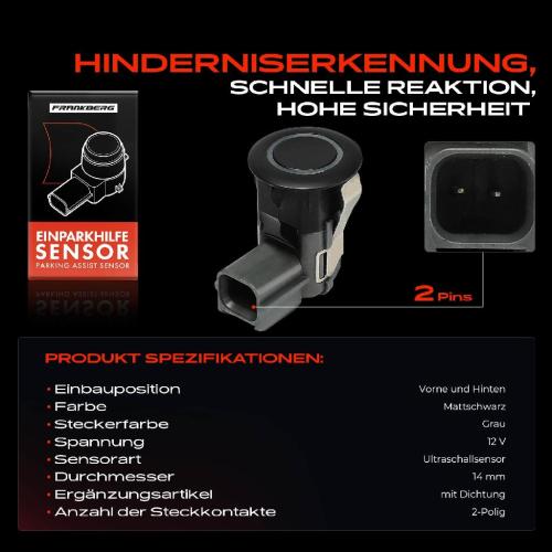 1x Parksensor PDC Sensor Vorne und Hinten für Nissan Cube Z12 1.5L 1.6L 2009-2014 Bild 1x Parksensor PDC Sensor Vorne und Hinten für Nissan Cube Z12 1.5L 1.6L 2009-2014