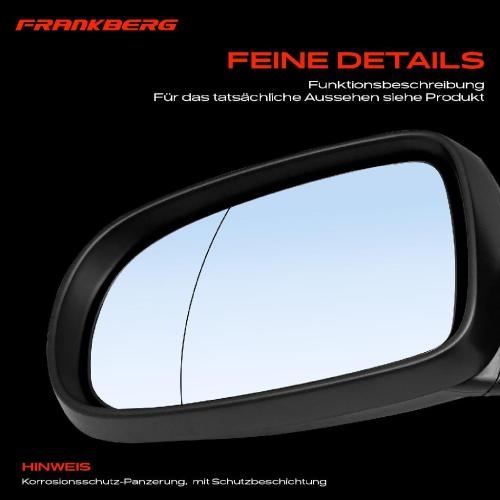 Frankberg 1x Außenspiegel Links für Opel Corsa C Kasten/Schrägheck X01 2000-2012 Bild Frankberg 1x Außenspiegel Links für Opel Corsa C Kasten/Schrägheck X01 2000-2012