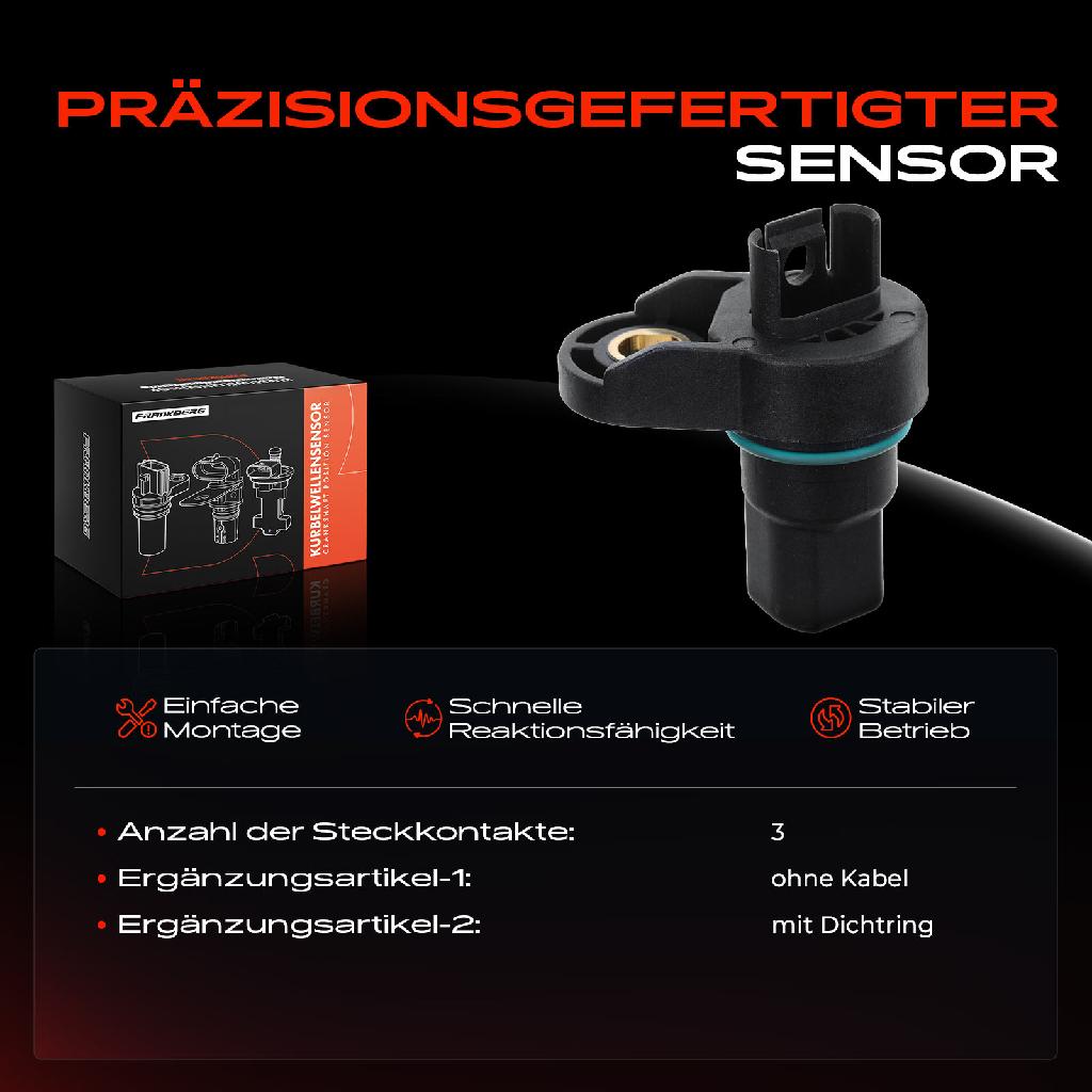 1x Kurbelwellensensor Impulsgeber für BMW E81/82 E87 E88 E90 E91 E92 E93 E60/61 N43