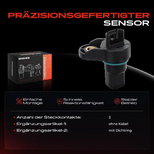 1x Kurbelwellensensor Impulsgeber für BMW E81/82 E87 E88 E90 E91 E92 E93 E60/61 N43 Bild 1x Kurbelwellensensor Impulsgeber für BMW E81/82 E87 E88 E90 E91 E92 E93 E60/61 N43