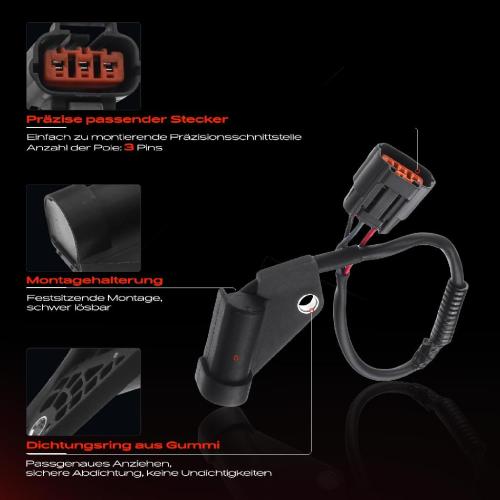 Frankberg 1x Kurbelwellensensor Impulsgeber für Mazda MX-5 II NB 1.6L 1.8L 1998-2005 Bild Frankberg 1x Kurbelwellensensor Impulsgeber für Mazda MX-5 II NB 1.6L 1.8L 1998-2005