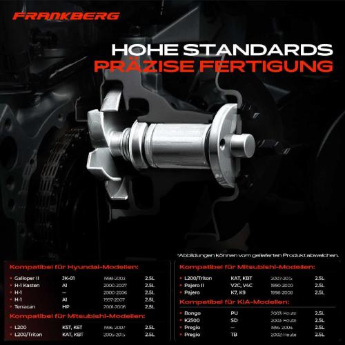 Frankberg 1x Wasserpumpe Kühlwasserpumpe für Mitsubishi L200 L 400 Pajero Hyundai H-1 Terracan Porter KIA 2.5L Bild Frankberg 1x Wasserpumpe Kühlwasserpumpe für Mitsubishi L200 L 400 Pajero Hyundai H-1 Terracan Porter KIA 2.5L