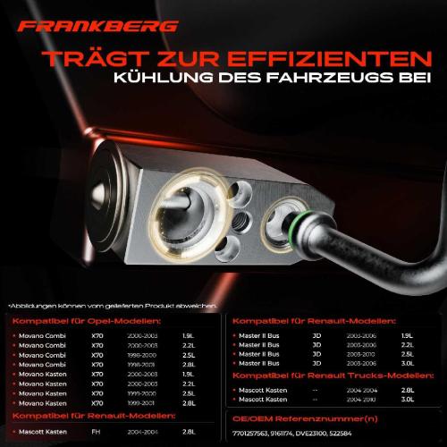 1x Expansionsventil Klimaanlage für Opel Movano J9 F9 Renault Master II JD Mascott Bild 1x Expansionsventil Klimaanlage für Opel Movano J9 F9 Renault Master II JD Mascott