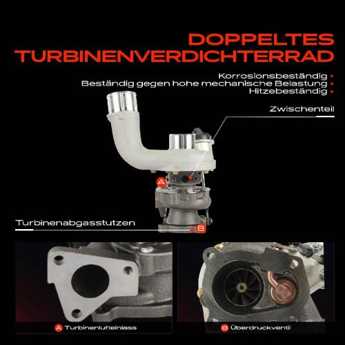 1x Abgasturbolader für Renault Clio II II Kasten/Schrägheck Espace III Kangoo Express Laguna I Bild 1x Abgasturbolader für Renault Clio II II Kasten/Schrägheck Espace III Kangoo Express Laguna I