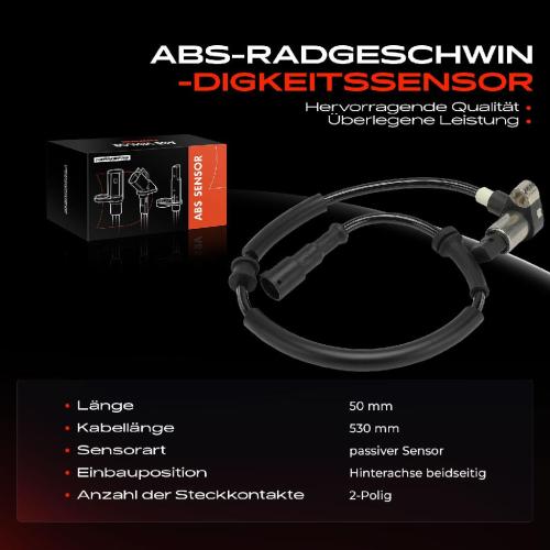 Frankberg 1x ABS Sensor Hinterachse beidseitig für Renault Megane I Grandtour Klasseic Kombi Van Scenic Scénic MPV Bild Frankberg 1x ABS Sensor Hinterachse beidseitig für Renault Megane I Grandtour Klasseic Kombi Van Scenic Scénic MPV