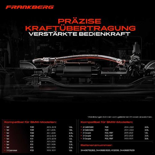 1x Seilzug Feststellbremse Hinterachse beidseitig für BMW 1er F20 F21 2er F22 F23 2010-2021 Bild 1x Seilzug Feststellbremse Hinterachse beidseitig für BMW 1er F20 F21 2er F22 F23 2010-2021