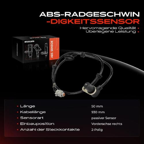 Frankberg 1x ABS Sensor Vorderachse rechts für Nissan Almera II N16 Almera II Hatchback 1.5L 1.8L 2.2L 2000-2002 Bild Frankberg 1x ABS Sensor Vorderachse rechts für Nissan Almera II N16 Almera II Hatchback 1.5L 1.8L 2.2L 2000-2002