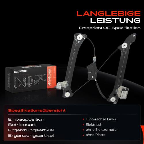 1x Fensterheber Hinten Links für Audi A5 Sportback 8TA Bild 1x Fensterheber Hinten Links für Audi A5 Sportback 8TA