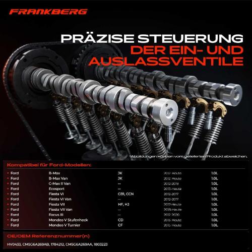 1x Nockenwelle für Ford Fiesta 6 7 Ecosport Focus 3 Transit Grand C-Max B-Max C-Max Bild 1x Nockenwelle für Ford Fiesta 6 7 Ecosport Focus 3 Transit Grand C-Max B-Max C-Max