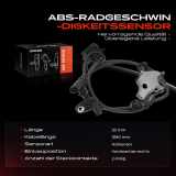 1x ABS Sensor Vorderachse rechts für Toyota Auris Kombi Avensis Stufenheck Corolla Verso 2006-2019