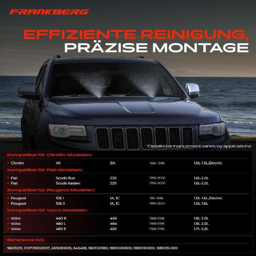 1x Waschwasserpumpe Scheibenreinigung Vorne für Renault Megane Peugeot 206 407 Bild 1x Waschwasserpumpe Scheibenreinigung Vorne für Renault Megane Peugeot 206 407