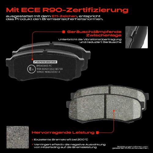 4x Bremsbeläge Hinterachse für Mitsubishi Pajero IV Van Klasseic Toyota 4 Runner FJ Cruiser Fortuner Land 100 Bild 4x Bremsbeläge Hinterachse für Mitsubishi Pajero IV Van Klasseic Toyota 4 Runner FJ Cruiser Fortuner Land 100