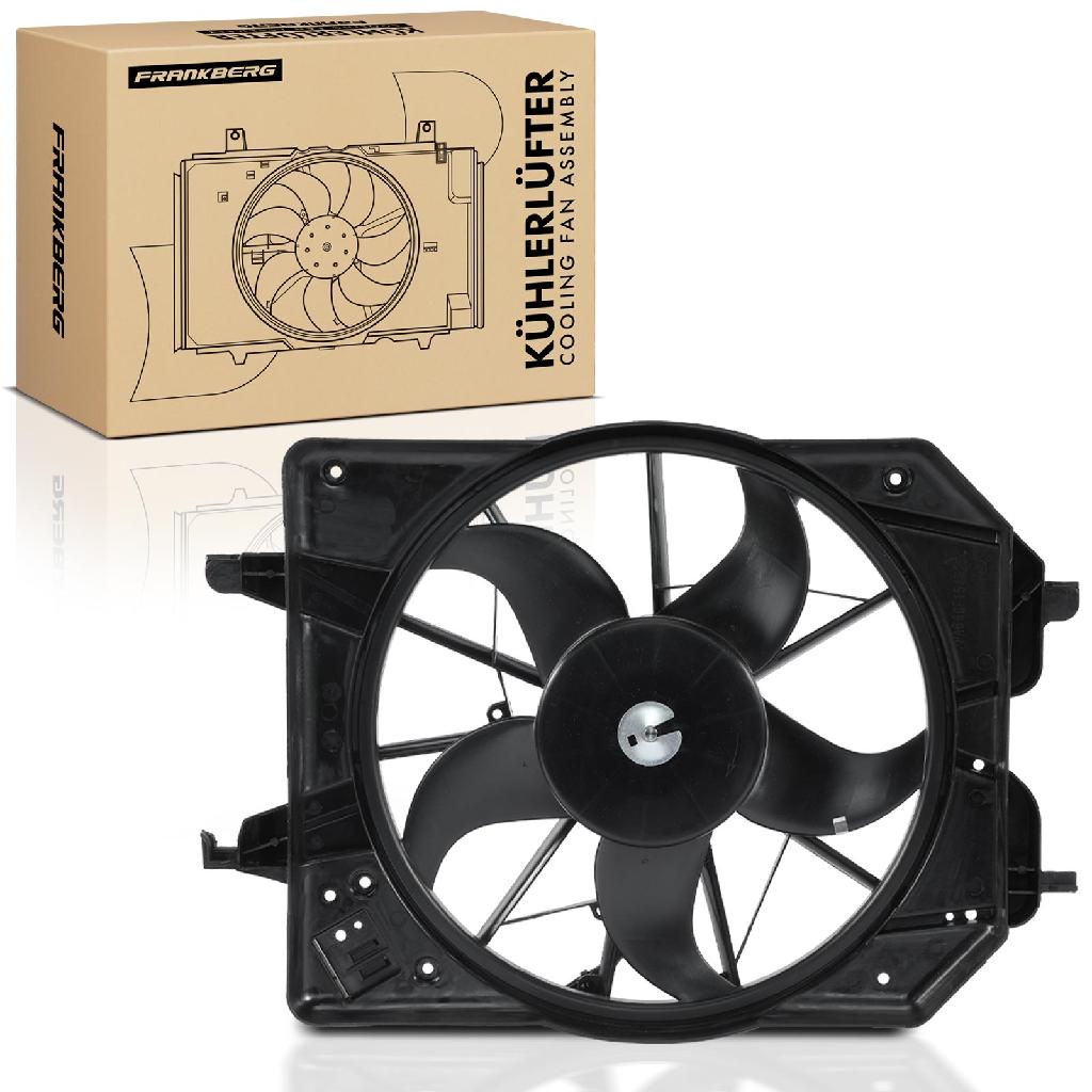 Frankberg 1x Motorkühller Einfachlüfter mit Kühlerlüfterrahmen Ford Focus 1.4L 1.6L 1998-2004