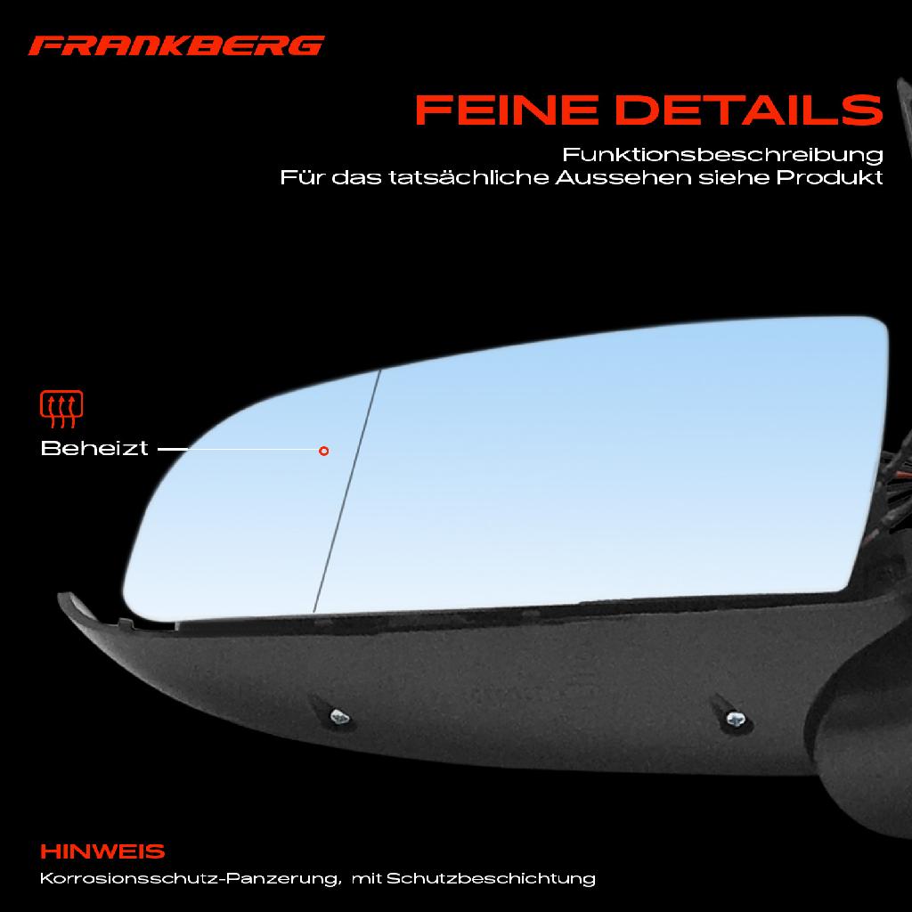 1x Außenspiegel Links für Audi A4 A4 Avant 8E2 8EC 8E5 8ED Electric 2000-2008