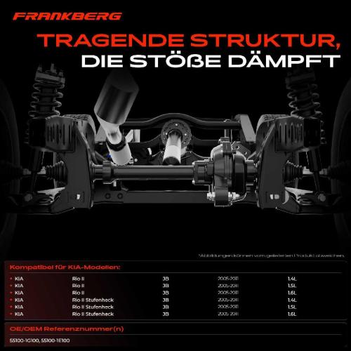 1x Achskörper Achsträger Motorträger Hinterachse für KIA Rio II JB Rio II Stufenheck 2005-2011 Bild 1x Achskörper Achsträger Motorträger Hinterachse für KIA Rio II JB Rio II Stufenheck 2005-2011