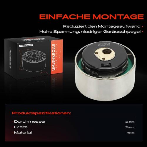 1x Umlenkrolle Führungsrolle für Fiat Panda Punto Ford KA Lancia Ypsilon Bild 1x Umlenkrolle Führungsrolle für Fiat Panda Punto Ford KA Lancia Ypsilon