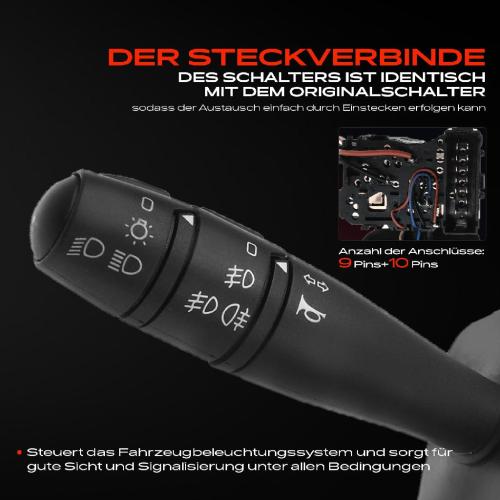 1x Kombischalter Lenkstockschalter für Renault Kangoo KC0/1 FC0/1 Kasten MPV 1998-2003 Bild 1x Kombischalter Lenkstockschalter für Renault Kangoo KC0/1 FC0/1 Kasten MPV 1998-2003