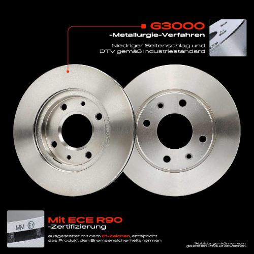 2x Bremsscheiben Vorderachse für Peugeot 106 I II Van 205 206 Schrägheck Stufenheck SW 206 306 Bild 2x Bremsscheiben Vorderachse für Peugeot 106 I II Van 205 206 Schrägheck Stufenheck SW 206 306