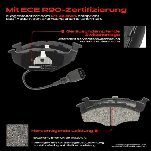 4x Bremsbeläge Vorderachse für VW Polo Van Kasten/Schrägheck Fox Schrägheck Lupo Seat Arosa Skoda Fabia I Bild 4x Bremsbeläge Vorderachse für VW Polo Van Kasten/Schrägheck Fox Schrägheck Lupo Seat Arosa Skoda Fabia I