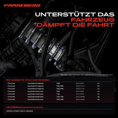 2x Fahrwerksfeder Hinterachse für Chevrolet Aveo/Kalos T200 T250 T255 Bj ab 2003 Bild 2x Fahrwerksfeder Hinterachse für Chevrolet Aveo/Kalos T200 T250 T255 Bj ab 2003