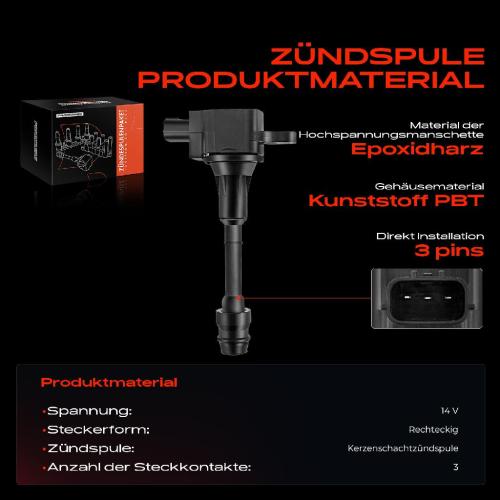 Frankberg 1x Zündmodul Zündspule für Nissan Primera P12 Primera Hatchback Primera Kombi WP12 X-Trail T30 Bild Frankberg 1x Zündmodul Zündspule für Nissan Primera P12 Primera Hatchback Primera Kombi WP12 X-Trail T30