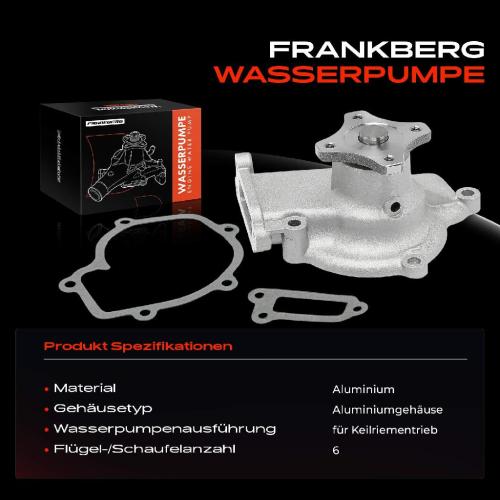 Frankberg 1x Wasserpumpe Kühlwasserpumpe für Nissan Almera I N15 Primera P10 P11 Serena Sunny Bild Frankberg 1x Wasserpumpe Kühlwasserpumpe für Nissan Almera I N15 Primera P10 P11 Serena Sunny