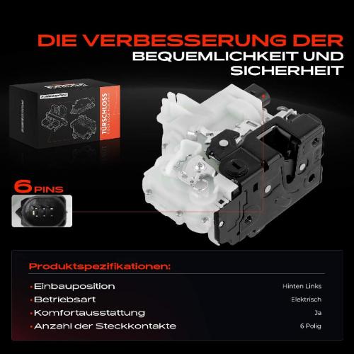 Frankberg 1x Türschloss Hinten Links für VW Bora Golf IV Variant Passat Seat Leon Toledo II Skoda Superb I Bild Frankberg 1x Türschloss Hinten Links für VW Bora Golf IV Variant Passat Seat Leon Toledo II Skoda Superb I