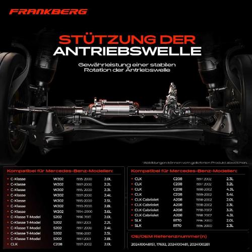1x Lagerung Gelenkwelle Kardanwellenlager für Mercedes-Benz W202 S202 CLK C208 SLK R170 Bild 1x Lagerung Gelenkwelle Kardanwellenlager für Mercedes-Benz W202 S202 CLK C208 SLK R170
