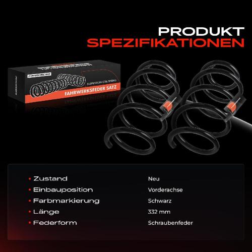 Frankberg 2x Fahrwerksfeder Vorderachse für KIA Sorento II XM 2.4L 2009-2015 Bild Frankberg 2x Fahrwerksfeder Vorderachse für KIA Sorento II XM 2.4L 2009-2015