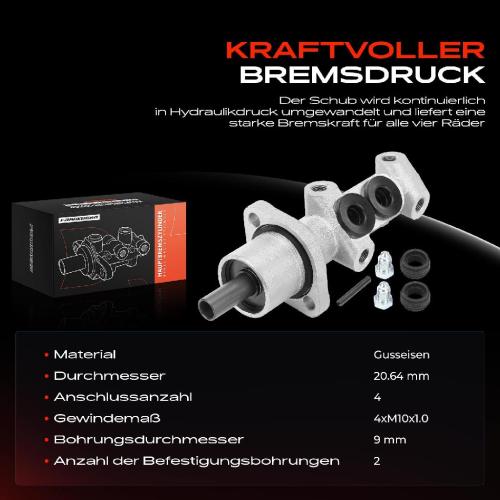 1x Hauptbremszylinder Bremszylinder für Peugeot 106 II 1A 1C Citroën Saxo S0 S1 S3 Bild 1x Hauptbremszylinder Bremszylinder für Peugeot 106 II 1A 1C Citroën Saxo S0 S1 S3