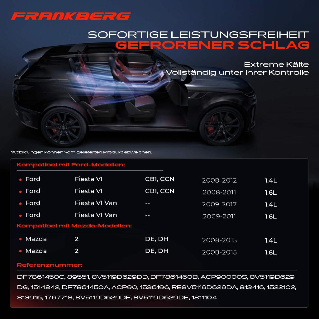 1x Klimakompressor für Ford Fiesta VI CB1 CCN Van Mazda 2 DE DH