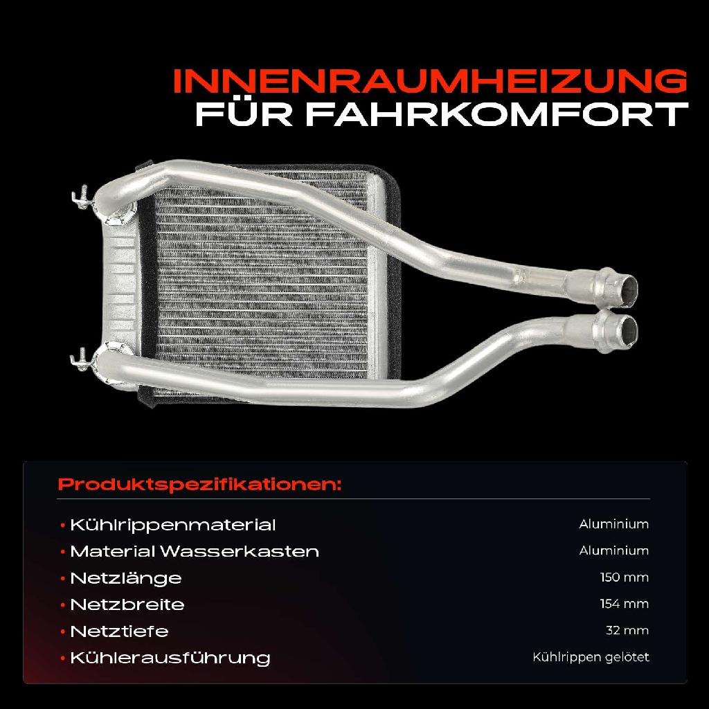 1x Wärmetauscher Innenraumheizung für Renault Twingo III Fortwo Schrägheck Coupe