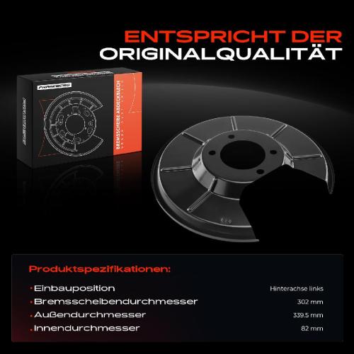 1x Ankerblech Bremsscheibe Hinterachse Links für Ford Kuga Mondeo Volvo S-Max XC60 V70 Bild 1x Ankerblech Bremsscheibe Hinterachse Links für Ford Kuga Mondeo Volvo S-Max XC60 V70