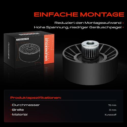 1x Umlenkrolle Führungsrolle für Ford Transit FA FB FC FD FS FZ FF FM FN Bild 1x Umlenkrolle Führungsrolle für Ford Transit FA FB FC FD FS FZ FF FM FN