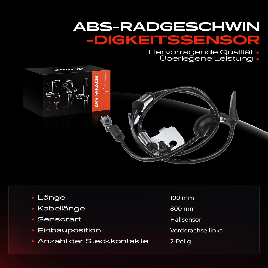 1x ABS Sensor Vorderachse links für Subaru Forester Impreza Schrägheck Stufenheck Legacy IV