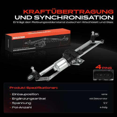 Frankberg 1x Wischerarm Scheibenwischer Vorne für Alfa Romeo 147 GT 937 1.9L 2001-2010 Bild Frankberg 1x Wischerarm Scheibenwischer Vorne für Alfa Romeo 147 GT 937 1.9L 2001-2010