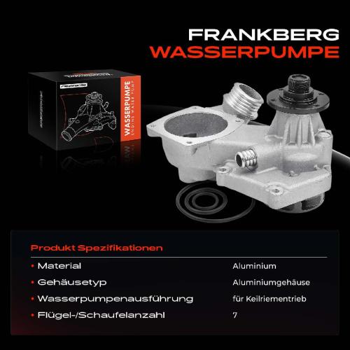 1x Wasserpumpe Kühlwasserpumpe für BMW 7er E38 750i iL 8er E31 850 Ci 5.4L 1994-2001 Bild 1x Wasserpumpe Kühlwasserpumpe für BMW 7er E38 750i iL 8er E31 850 Ci 5.4L 1994-2001
