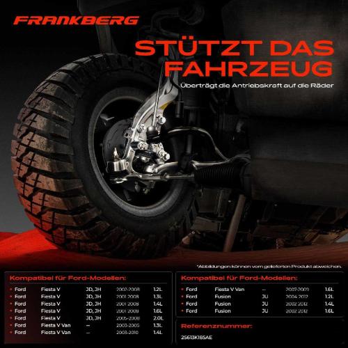 1x Achsschenkel Radaufhängung Vorderachse Rechts für Ford Fiesta V Van JH JD Fusion JU Bild 1x Achsschenkel Radaufhängung Vorderachse Rechts für Ford Fiesta V Van JH JD Fusion JU