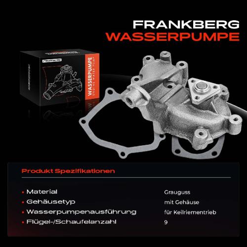 1x Wasserpumpe Kühlwasserpumpe für Fiat Fiorino Kasten Duna Uno 146 1.7L Bild 1x Wasserpumpe Kühlwasserpumpe für Fiat Fiorino Kasten Duna Uno 146 1.7L