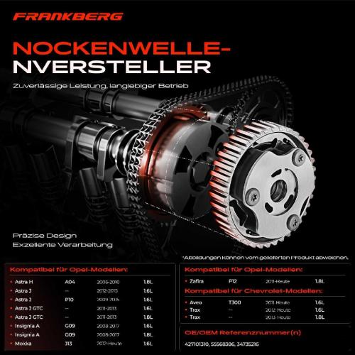 1x Nockenwellenversteller für Chevrolet Aveo Trax Opel Astra H/J Insignia A G09 Bild 1x Nockenwellenversteller für Chevrolet Aveo Trax Opel Astra H/J Insignia A G09