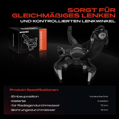 1x Achsschenkel Radaufhängung Vorderachse Links für VW Polo Audi A1 Seat Ibiza V 1.0L Bild 1x Achsschenkel Radaufhängung Vorderachse Links für VW Polo Audi A1 Seat Ibiza V 1.0L