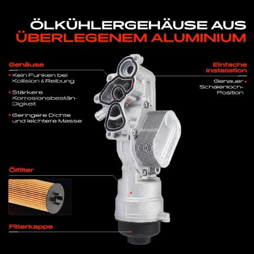 1x ÖlkühlerÖlfilter für BMW 1er F20 116i 3er F30 F80 316i 2011-2019 Bild 1x ÖlkühlerÖlfilter für BMW 1er F20 116i 3er F30 F80 316i 2011-2019