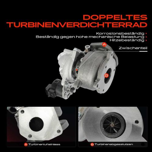 1x Abgasturbolader für Land Rover Range Rover Sport L320 3.6L 2006-2013 Bild 1x Abgasturbolader für Land Rover Range Rover Sport L320 3.6L 2006-2013